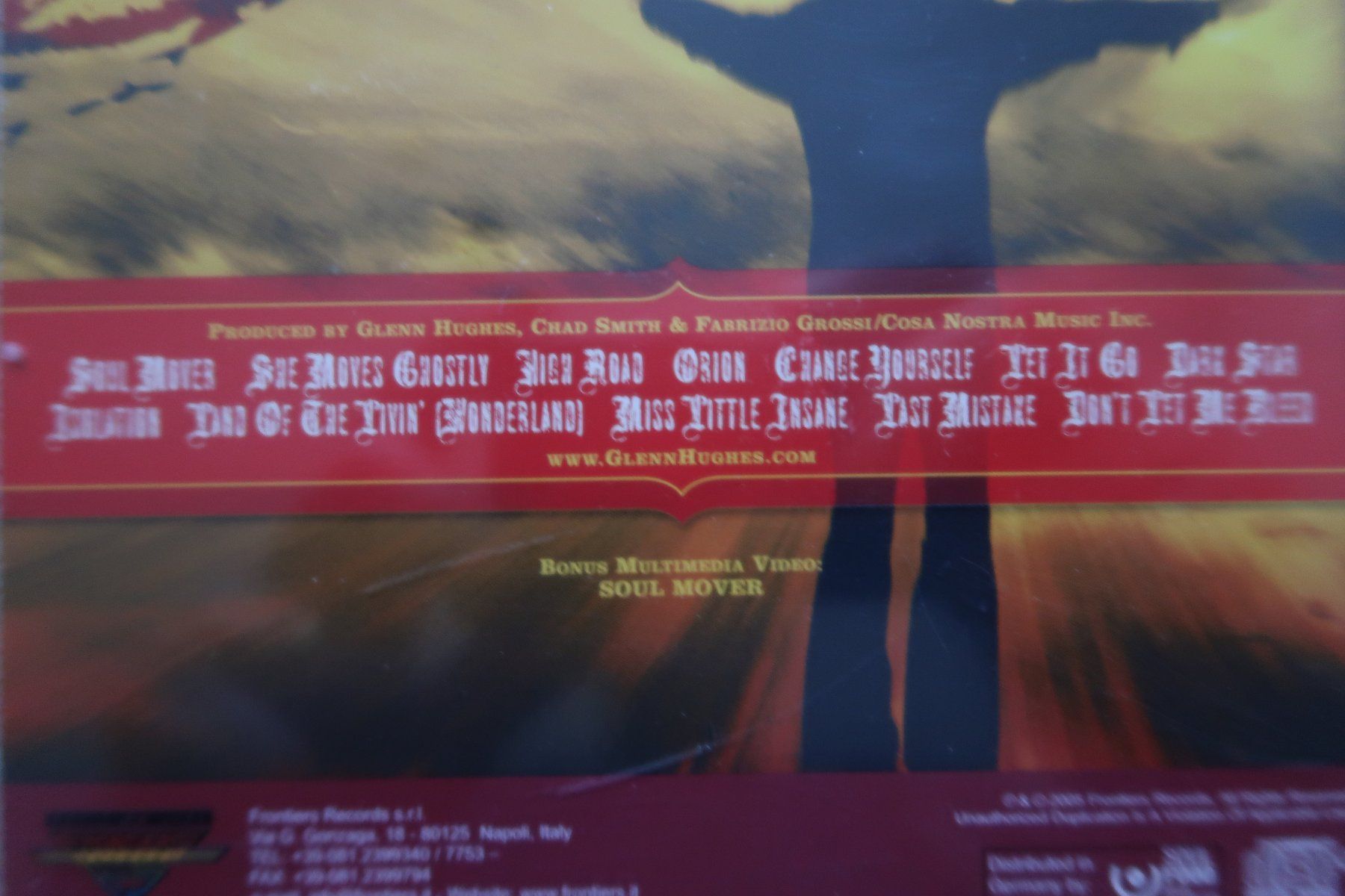 CD: GLENN HUGHES - SOUL MOVER - EX- DEEP PURPLE - CD – Usato da Basel venduto da Patiscat 2