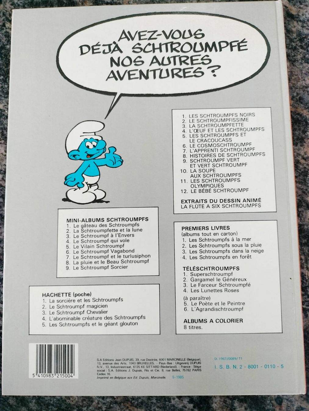 Fumetti: La Schtroumpfette tome 3 – Usato da Cortaillod venduto da rozinna 2