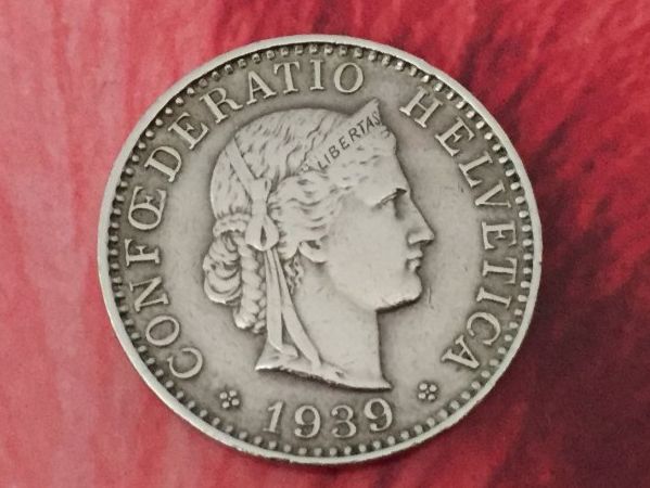 Tutti le monete: 20 Rappen 1939 -vz – Usato da Elsau venduto da herbybay