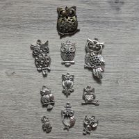 Lot de 10 charms Hiboux 🦉