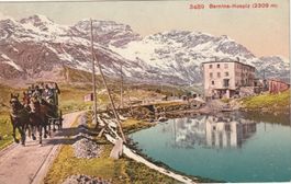 Bernina Hospiz mit Postkutsche