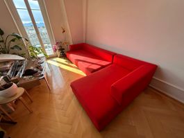 Canapé Ligne Roset rouge