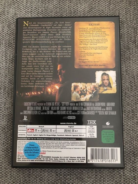 Alle DVDs: THE VILLAGE - DAS DORF – Gebraucht aus Zollikofen von jde_72zf 1