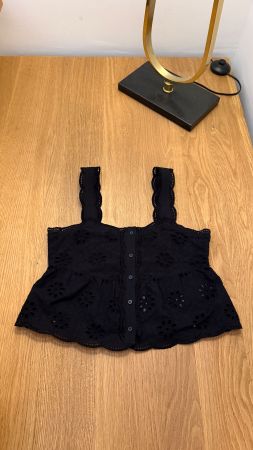 The Kooples viktorianische Spitze XS S Top Oberteil