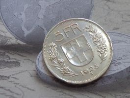 5 Fr. 1925 B - Belle pièce dép. à 1 Fr...