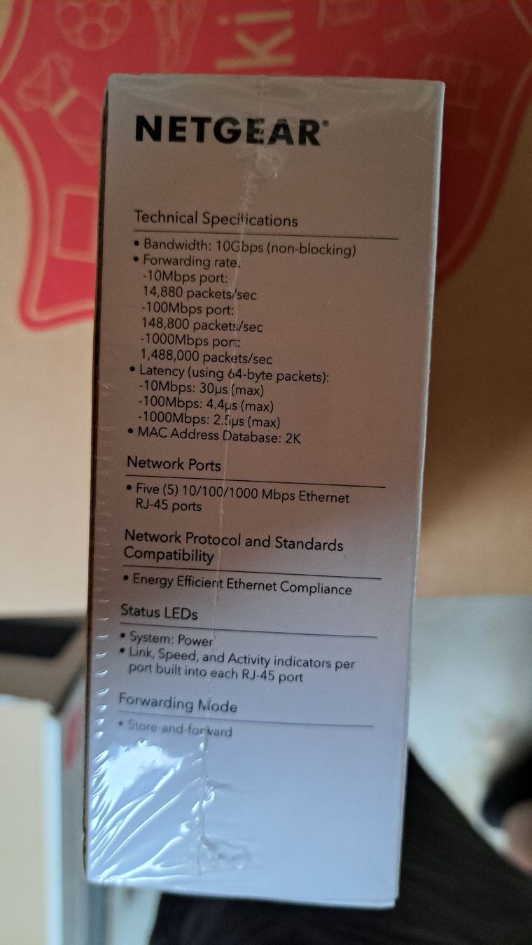 Netgear Hub & Switch: Netgear GS105 ProSAFE Gigabit Switch, 5-Port – Nuovo e nell'imballaggio originale da Wetzikon ZH venduto da Oiramrebuh 1