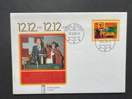Eröffnung Seelisbergtunnel 1980 Sonderbrief 12.12.12.  (M22)