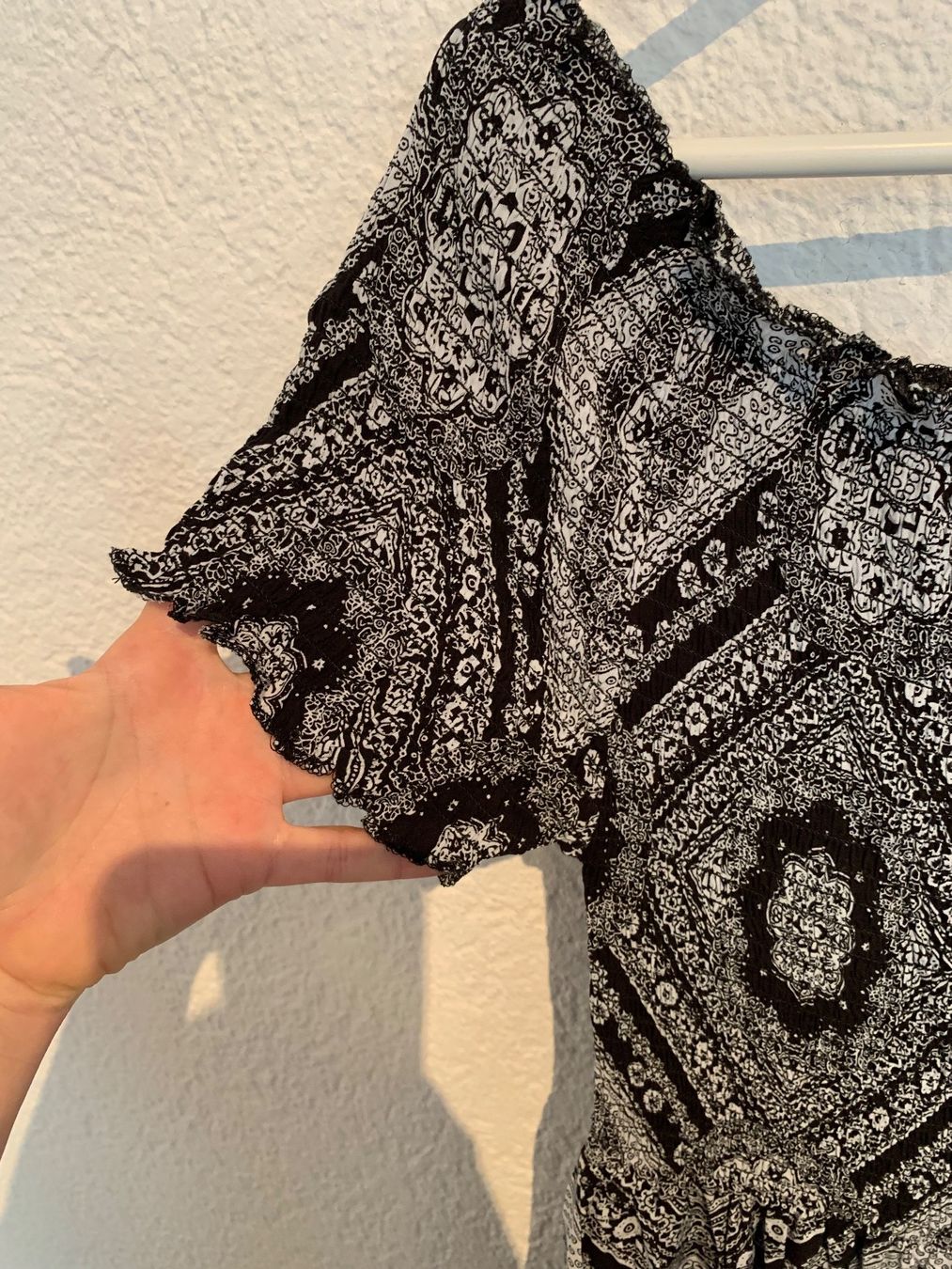 Vestiti: Kleid Maxikleid schwarz weiss Muster Gr. S – Usato da Fislisbach venduto da KolibriSecondhand 2