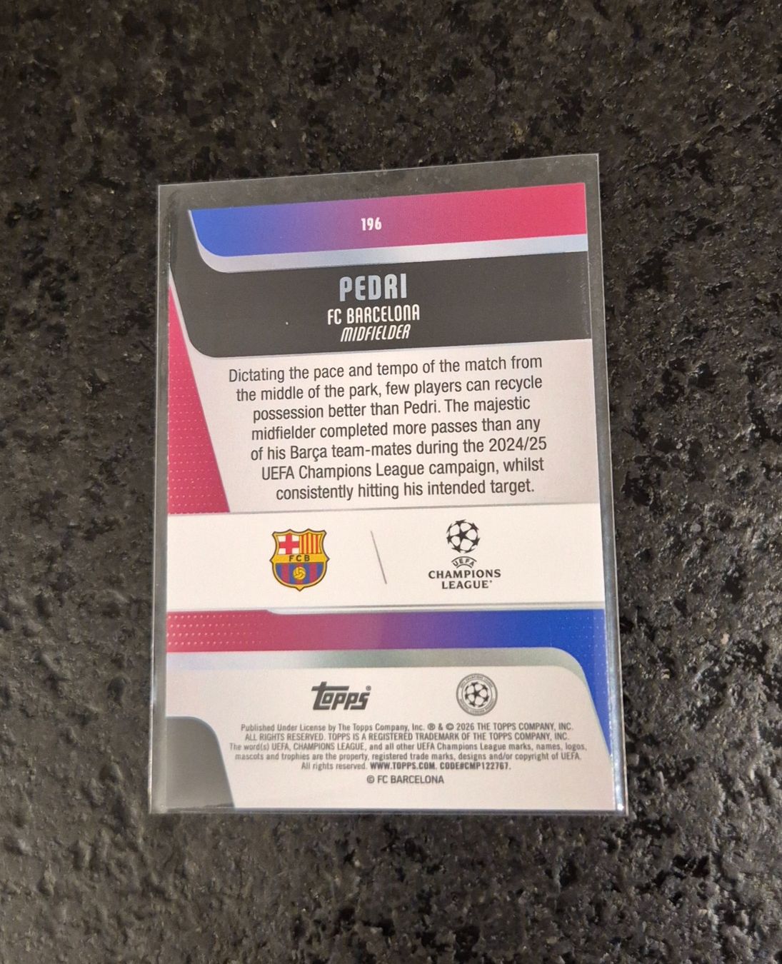 Topps Sammelbilder & Trading cards: Pedri /99 - Barcelona - Topps – Neu (gemäss Beschreibung) aus Burg AG von Danoe 1