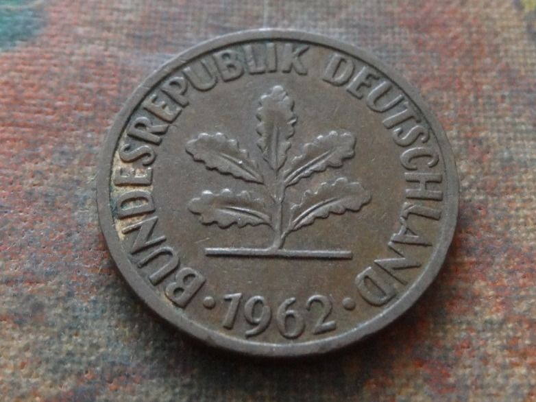 Tutti le monete: DEUTSCHLAND 2 Pfennig 1962 – Usato da Romanel-sur-Lausanne venduto da Swift13