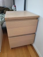 Kleines Schränkchen Holz hell 2 Schubladen guter Zustand