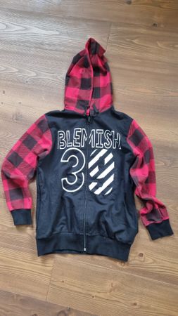Hoodie-Jacke für 12jährigde schwarz-rot
