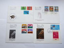Tramelan concours Hippique enveloppes philat.74, 75, 76, 77