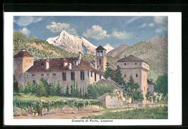 Künstler-AK Locarno, Castello di Ferro