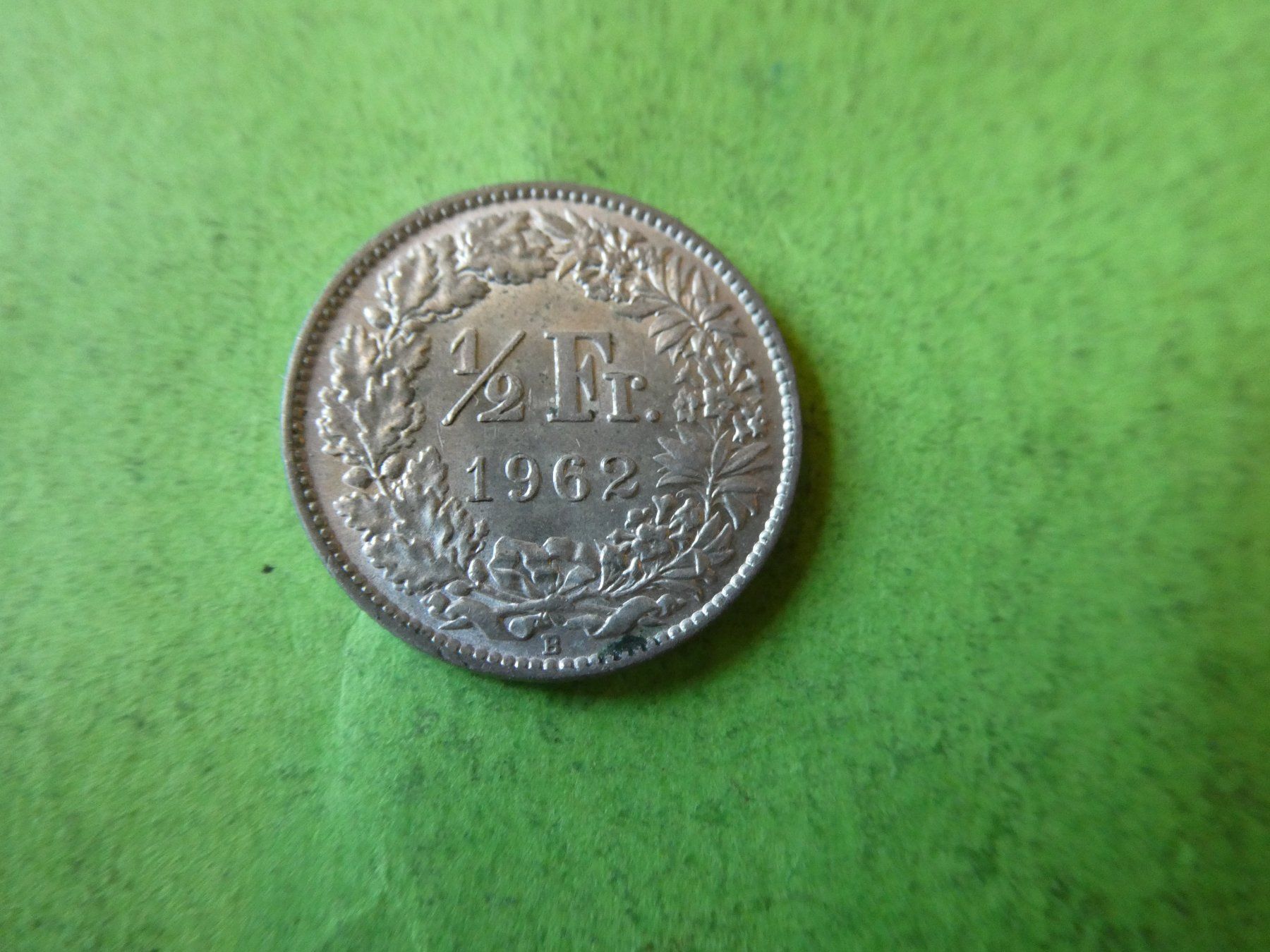 Alle Münzen: Schweiz 1962, 1/2 Franken - Silber – Gebraucht aus Hinterforst von Rohusri