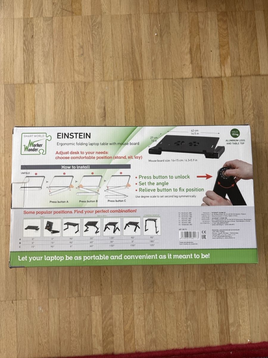 Tavoli: Laptop Table adjustable positions new in box – Nuovo e nell'imballaggio originale da Nyon venduto da Iamher 2