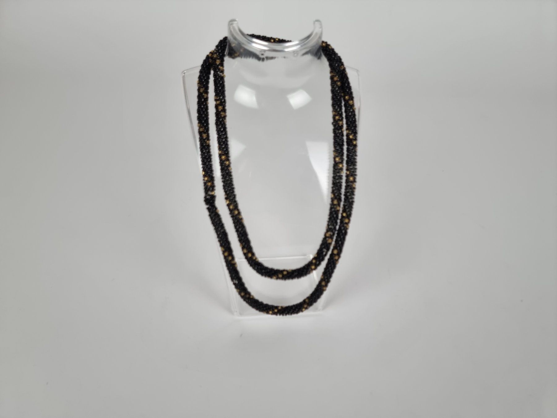 Catenine: Schwarzgoldene Halskette Modeschmuck – Usato da Urtenen-Schönbühl venduto da Restwert_Schoenbuehl