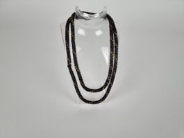 Schwarzgoldene Halskette Modeschmuck
