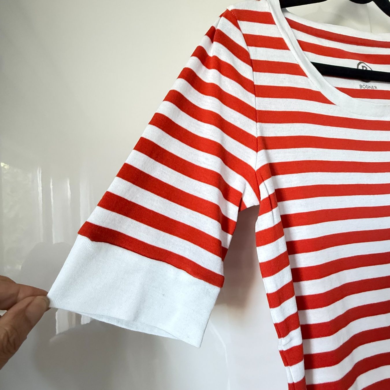 Bogner T-shirts: Bogner: Streifenshirt, Rot/Weiss, Gr. 36 – D'occasion à Riedholz par han_fy6l 1