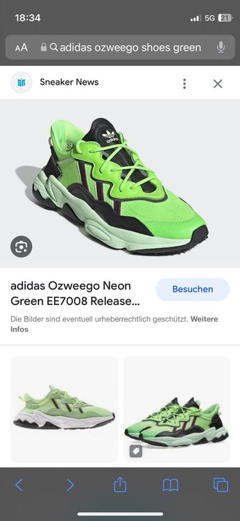 Adidas ozweego Sneaker neon vegan neongrün auf Ricardo Kaufen | grün