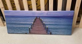LED Leuchtbild / Wandbild Wasser Steg