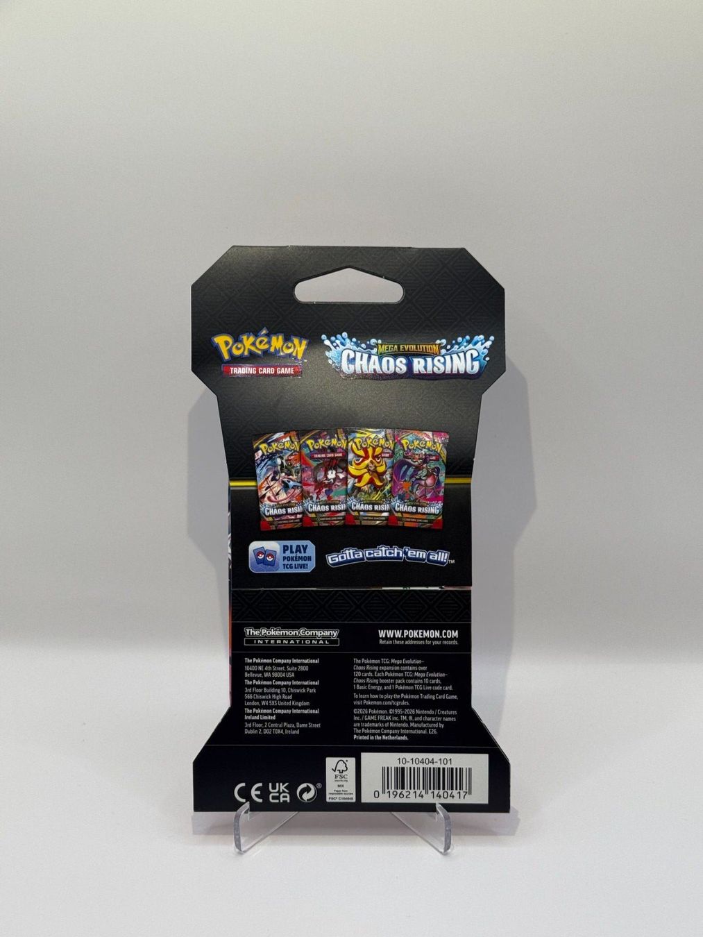 Karten: Chaos Rising Booster Pack EN / Sealed Pokémon Mega Evolution – Neu und originalverpackt aus Gränichen von zamZONE 3