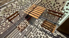 Table de jardin/balcon + 2 chaises  CHF 50.