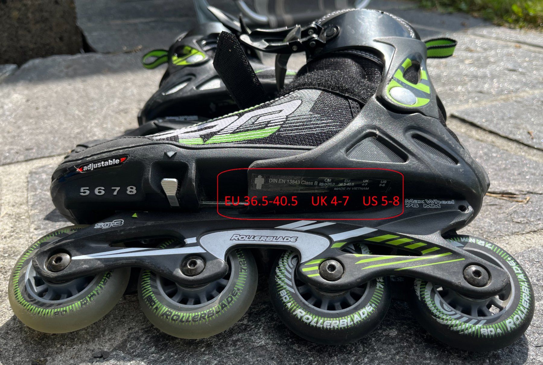Pattini in linea & Pattini a rotelle: Rollerblades, Grösse verstellbar 36.5-40.5 – Usato da Davos Dorf venduto da sab_yp6d 2
