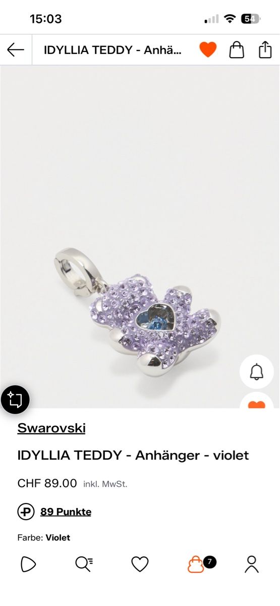 Swarovski Ciondoli: Swarovski charm Anchänger – Usato da Laupen BE venduto da ole_l8gg 3
