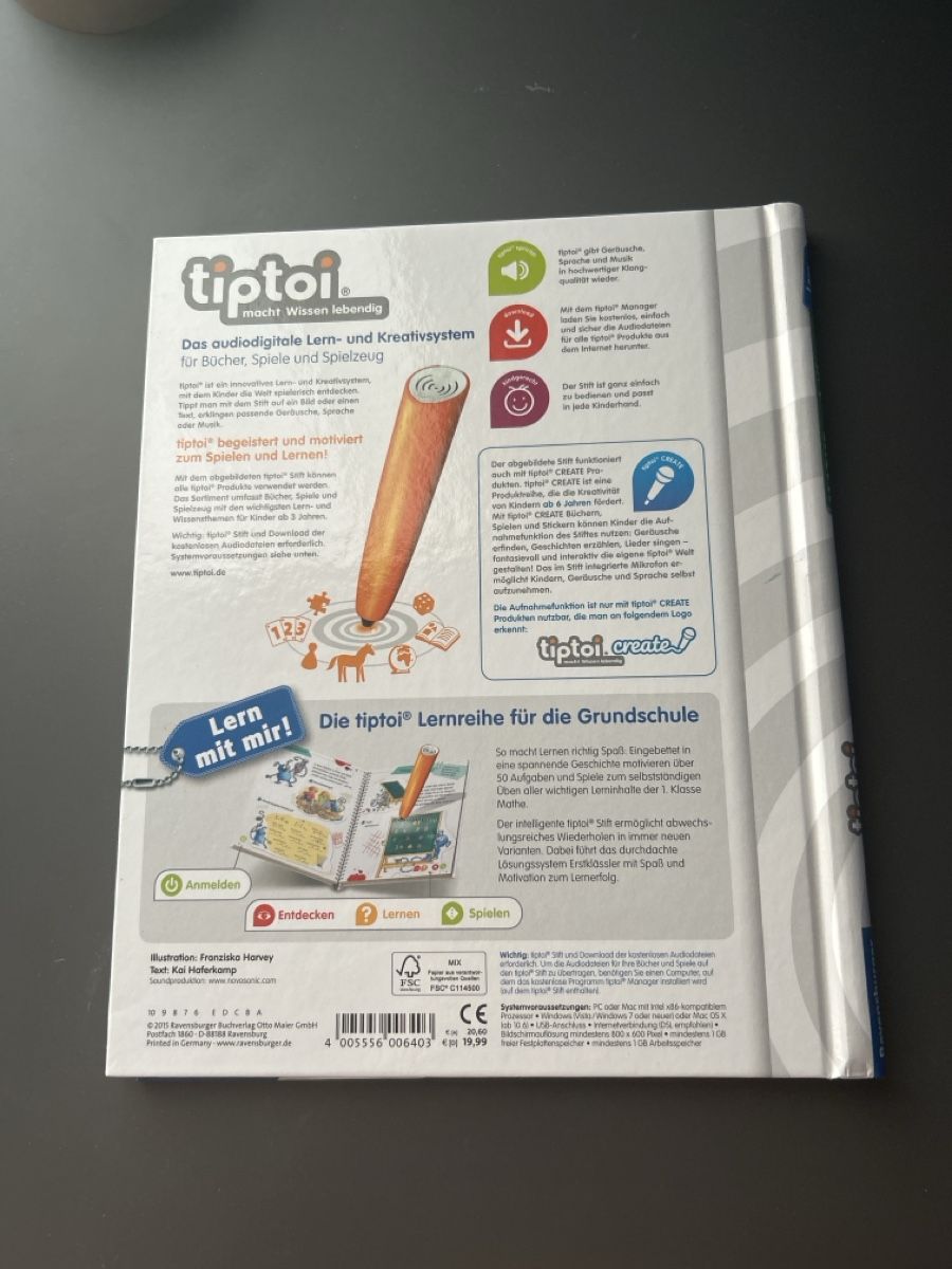 Audiolibri: Tiptoi Mathe 1.klasse – Usato da Laufen venduto da nightparrot 1