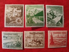 Deutsches Reich Winterhilfswerk Briefmarken, 6er Set