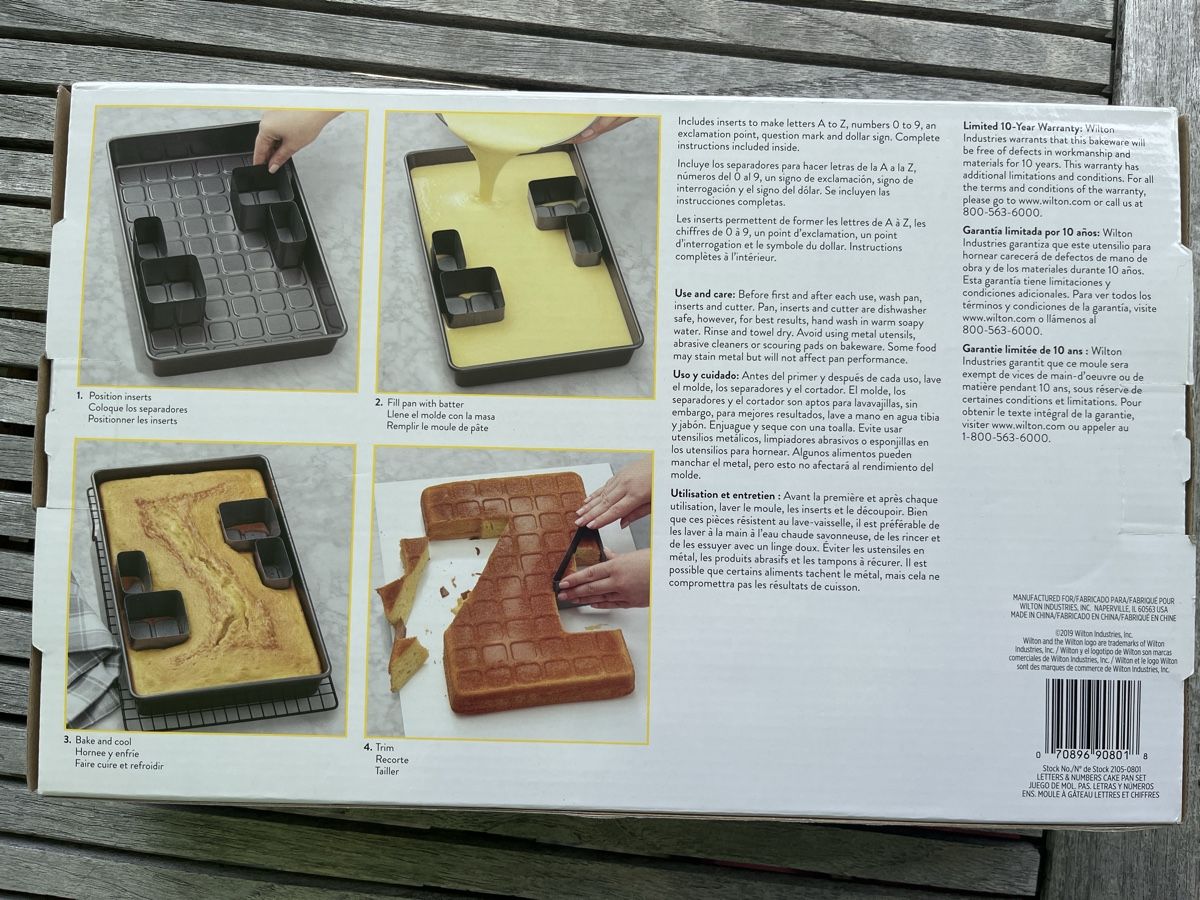 Teglie da forno: Kuchenform Buchstaben & Zahlen - fabrikneu – Nuovo e nell'imballaggio originale da Winterthur venduto da Sabbia99 1
