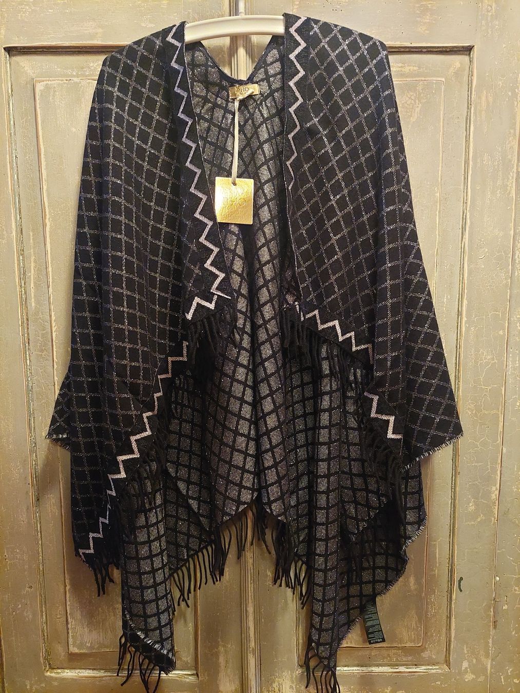 Foulards, Tücher & Schals: PHO Firenze . Poncho/Schal - 3520003 grigio argento – Neu und originalverpackt aus Besenbüren von teluride89 1