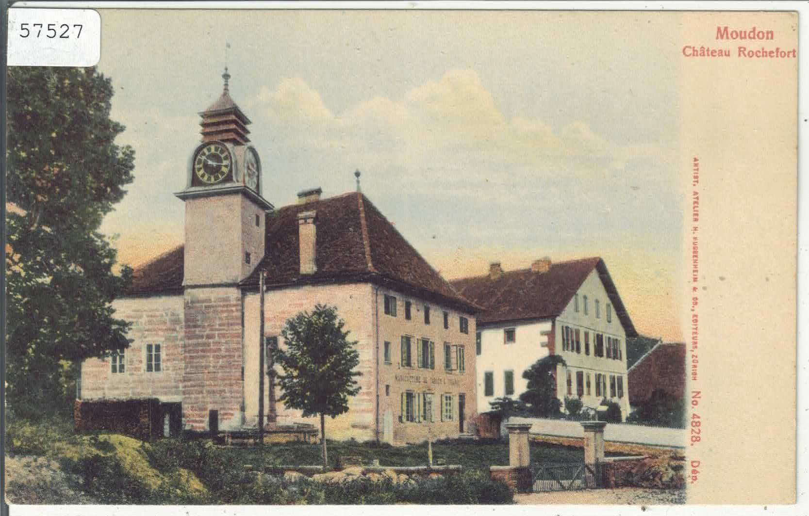 Ansichtskarten: Moudon - Chateau Rochefort - Litho – Gebraucht aus Ettingen von Kartenplanet