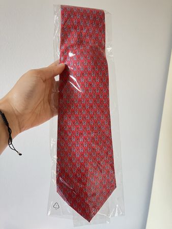 Cravatta Bottinelli Nuova, Rosso con Motivo Originale