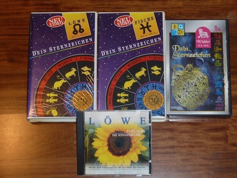 Tutti i VHS: 4x Sternzeichen Videos und CD – Nuovo (secondo la descrizione) da Widnau venduto da Schurlibua