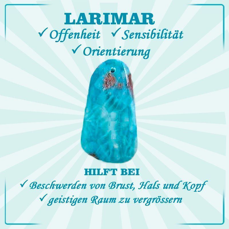 Ciondoli: Larimar AA Anhänger, Larimar AA Kette – Nuovo e nell'imballaggio originale da Zürich venduto da Mevas_Silber 3