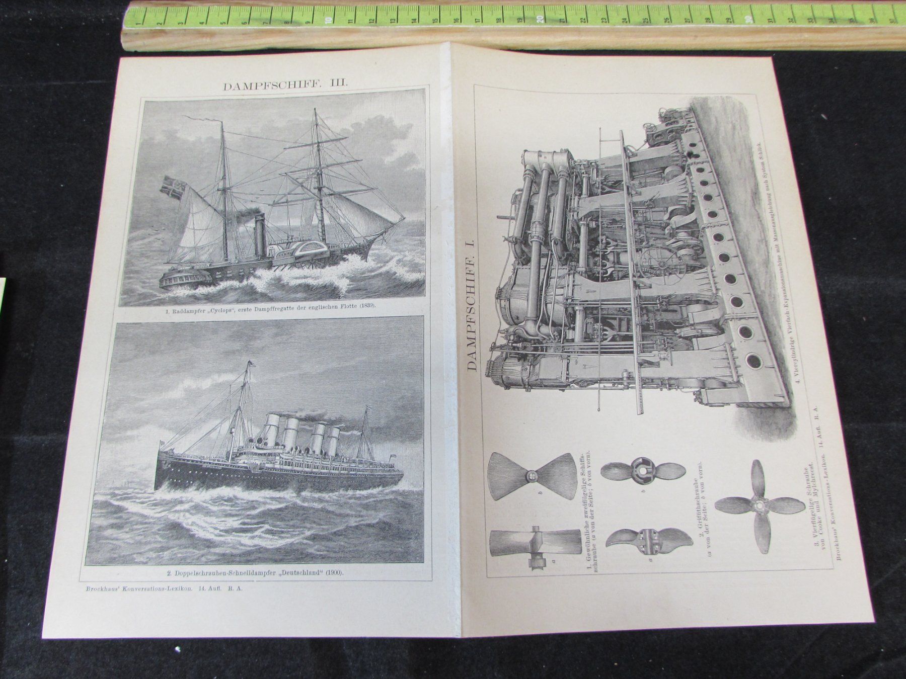 Gravures: Lot Schiffe/Nautik, 19.Jh. – D'occasion à Walchwil par Shells1 5