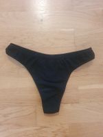 Schwarzer Baumwoll-String Tanga von Naturaline, Gr. S