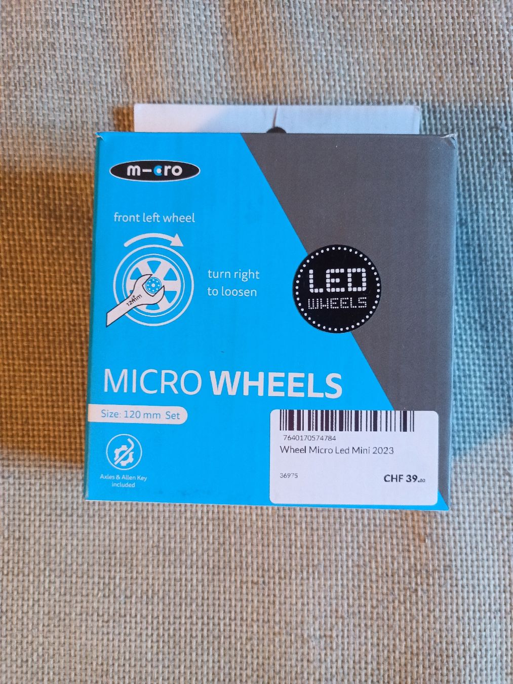 Micro Kickboard: LED Micro Wheels 120mm – Nuovo e nell'imballaggio originale da Widen venduto da dieantwort