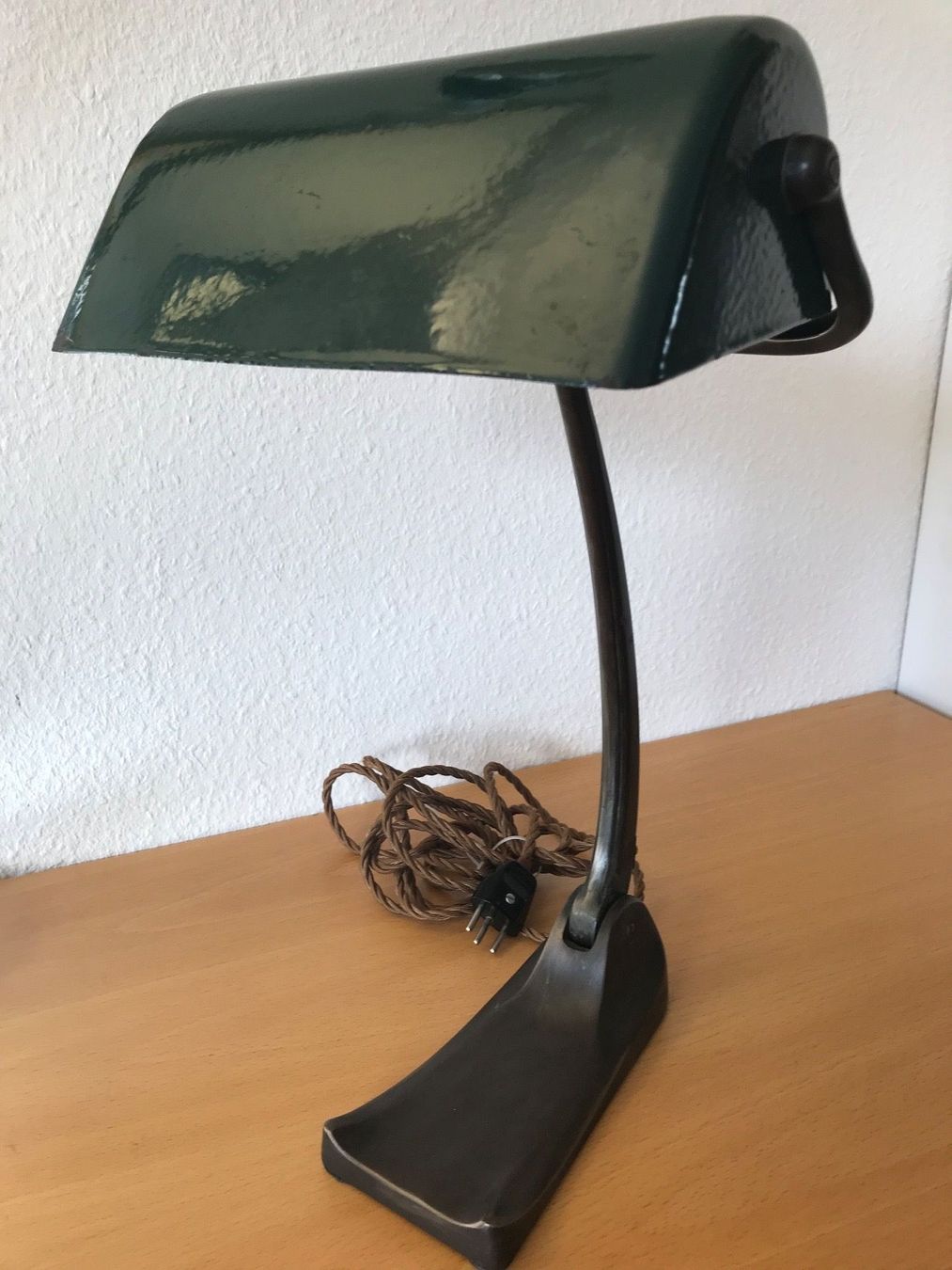 Lampen: SCHACO EMAILLE  BANKERLAMPE UM 1930 – Gebraucht aus Zürich von otomado