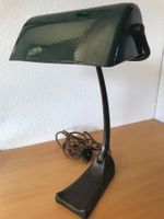 SCHACO EMAILLE  BANKERLAMPE UM 1930