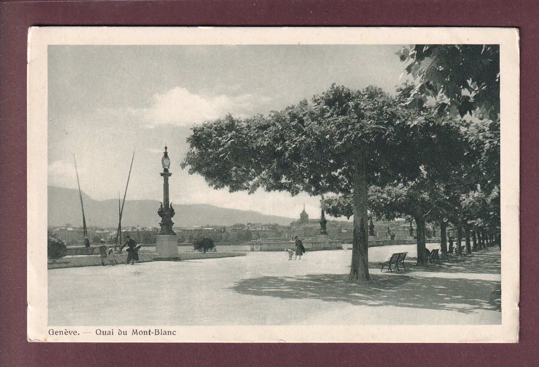 Cartoline postali: GENEVE - Quai du Mont-Blanc – Usato da Pully venduto da nicecards