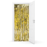 Tür Vorhang Gold Metallic Lametta Streifen Folie Deko