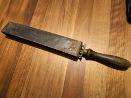 antiker Streichriemen / Abziehleder für Rasiermesser