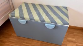 SMÅSTAD Ikea Bank/Kiste mit Kasten, weiß/blau *neuwertig*