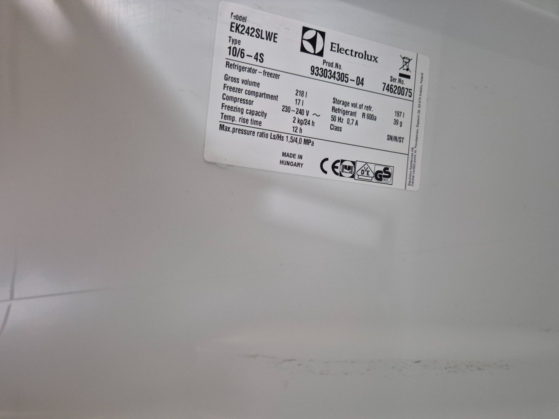 Electrolux Frigoriferi: Kühlschrank Einbau zu verkaufen – Usato da St.Gallen venduto da Yara66 5