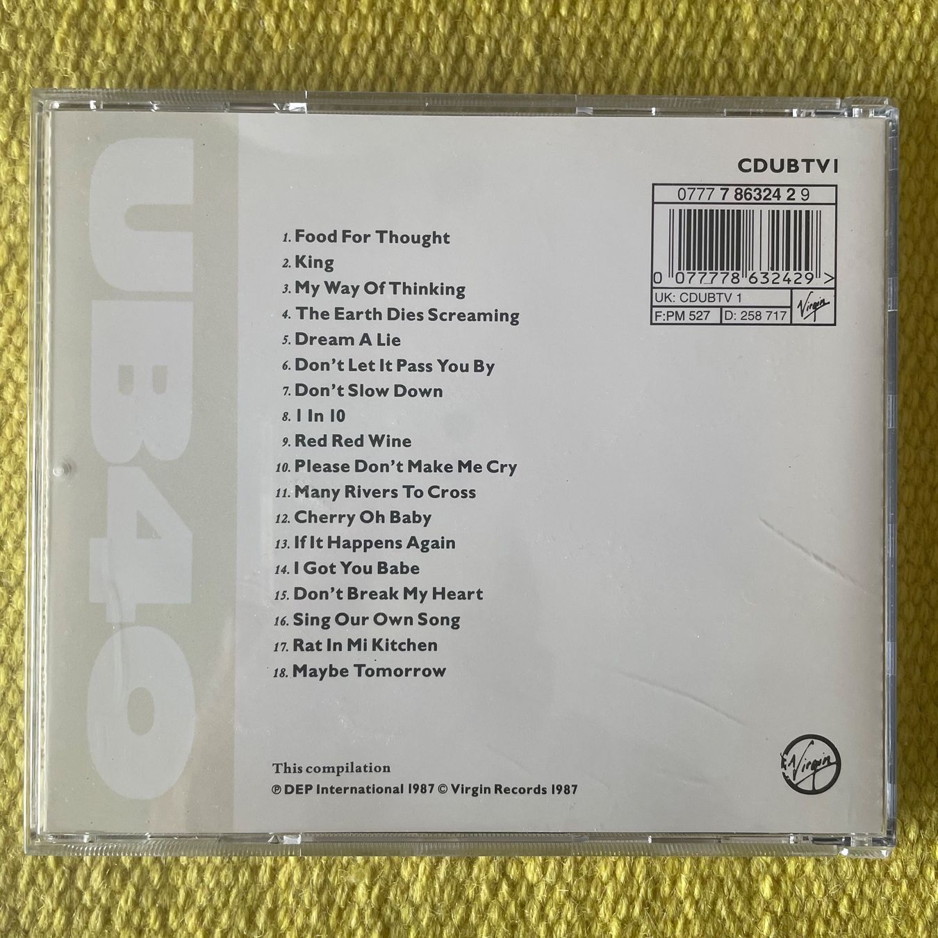 CDs: UB40-THE BEST OF – Gebraucht aus Rorschacherberg von CD-Roli 1
