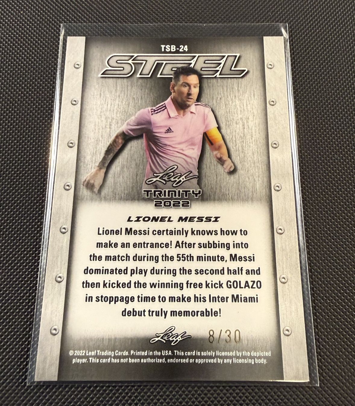 Sammelbilder & Trading cards: 2022 Leaf Trinity - Lionel Messi 8/30 – Neu und originalverpackt aus Bern von fontanastico 1