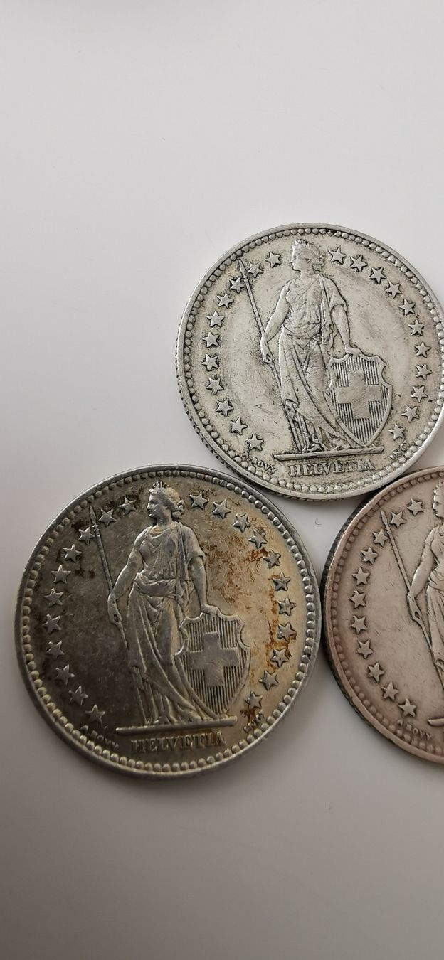 Tutti le monete: 2 Franken 1940 3 Stück Silber – Usato da Zürich venduto da turbopuz 2